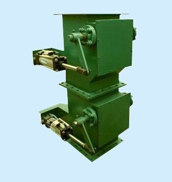 雙層單雙門電動鎖風插板閥